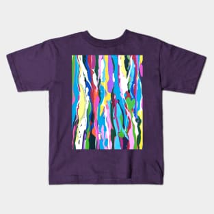 Spring Color Riot Fluid Abstract Kids T-Shirt